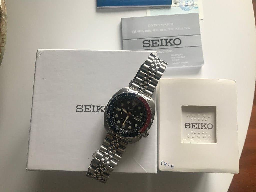 Seiko Big Turtle SRP Prospex Marine Master  PEPSI !!!, Sieraden, Tassen en Uiterlijk, Horloges | Heren, Staal, Ophalen of Verzenden