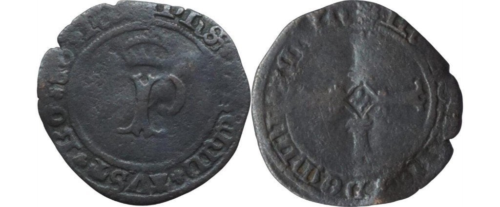 Dubbele mijt 1492, Vlaanderen, Filips de Schone, Ophalen of Verzenden, België, Losse munt