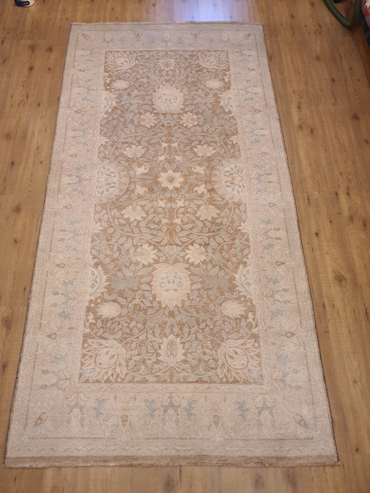 Nieuw handgeknoopt oosters tapijt ziegler 295x147, Info@SlatsAntiek.nl, Groen, 100 tot 150 cm, Perzisch