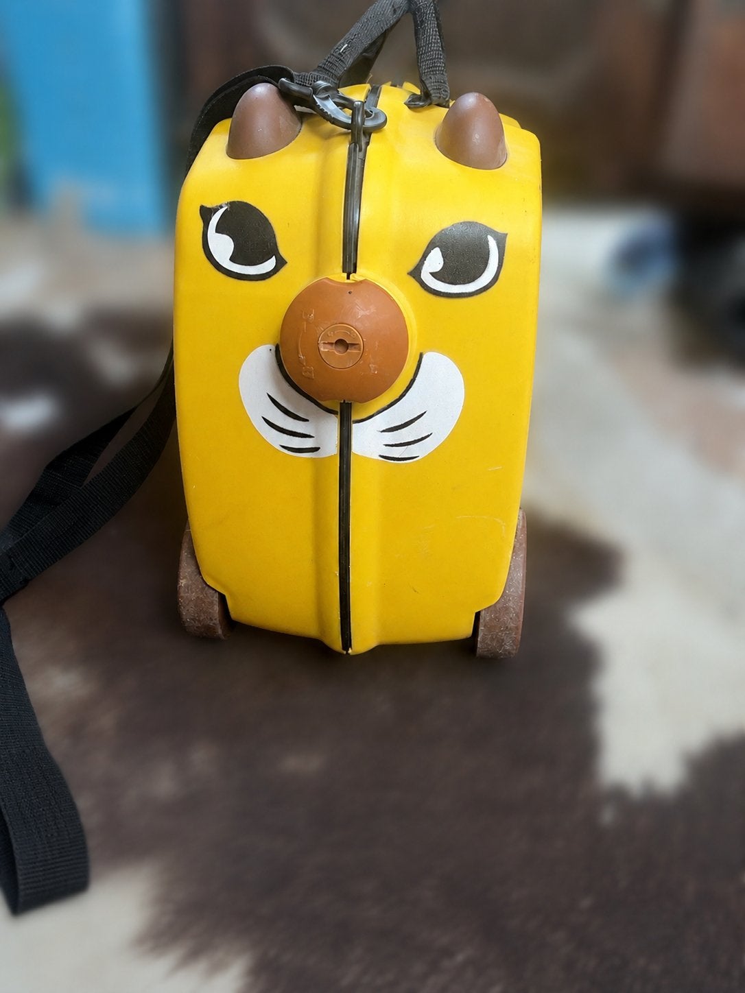 Ride on koffertje, Sieraden, Tassen en Uiterlijk, Hard kunststof, Minder dan 50 cm, Zo goed als nieuw, Wieltjes
