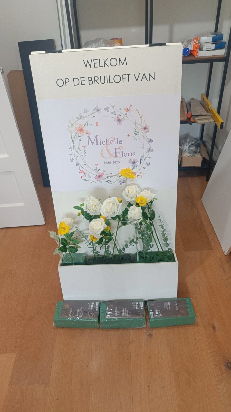 Welkomstbord Bruiloft, Ophalen, Gebruikt, Versiering, Geboorte of Huwelijk