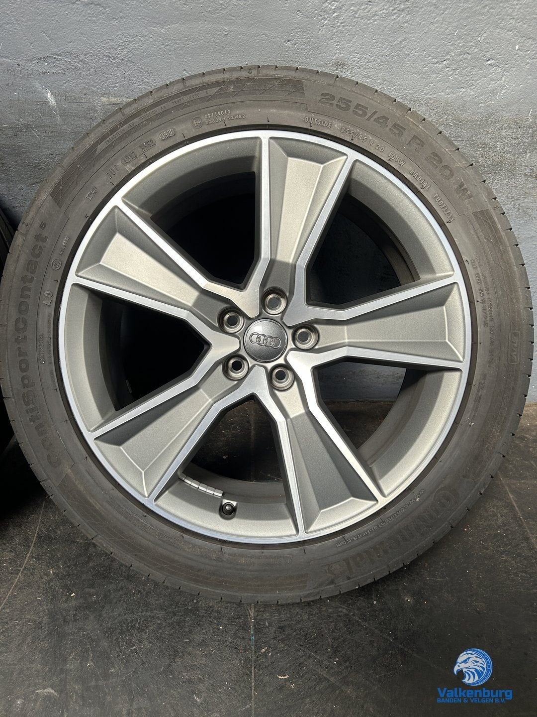 6mm! Originele Audi Q5 80A 20 inch antraciete velgen 5x112 z, Gebruikt, 255 mm, -, -