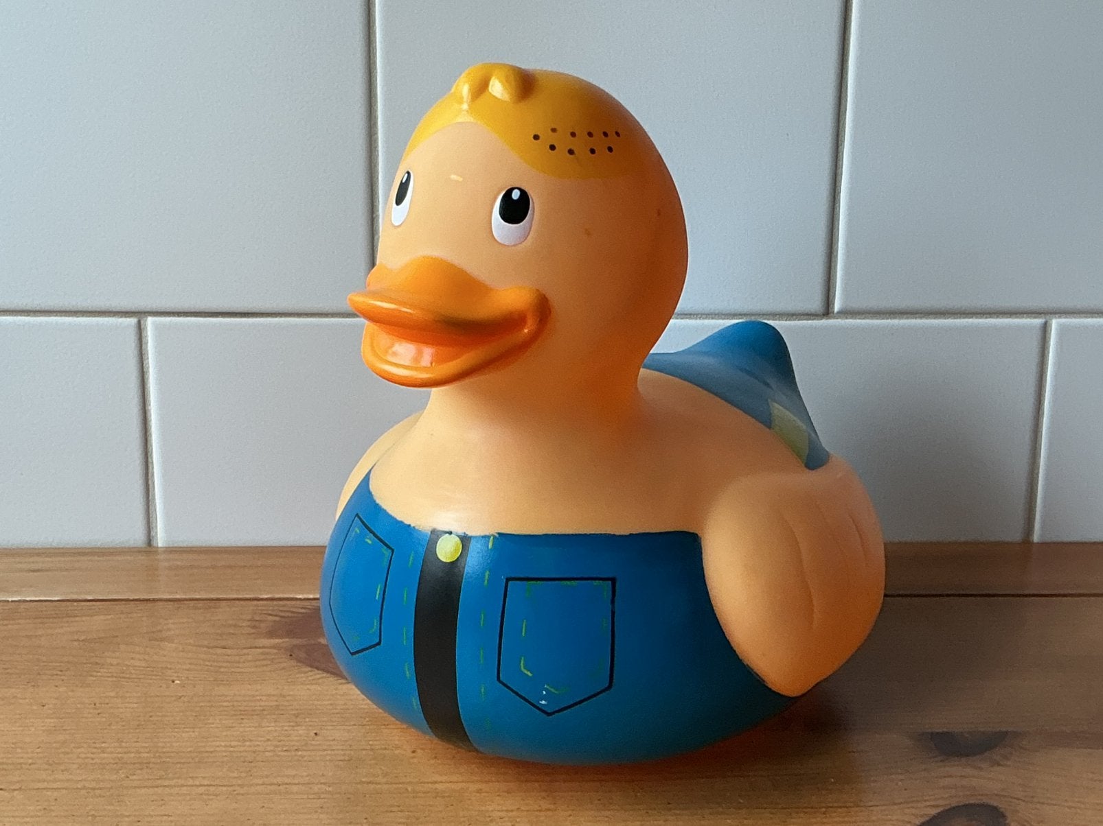 GROTE XXL BADEEND BOUWVAKKER 🔸🔸 SUPER LEUK !!, Kinderen en Baby's, Speelgoed | Badspeelgoed, Verzenden, Gebruikt