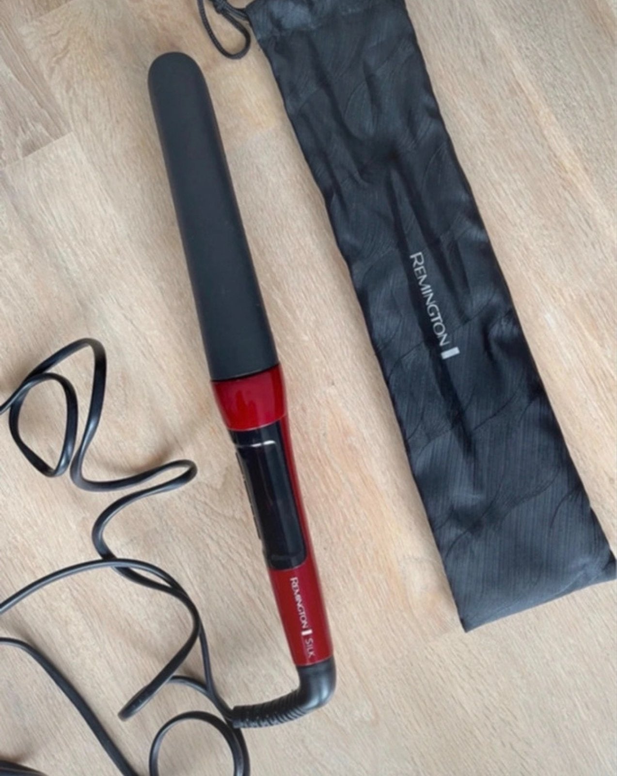 Remington Silk Curling Wand Krultang met opbergetui, Ophalen of Verzenden, Zo goed als nieuw, Krultang of Stijltang