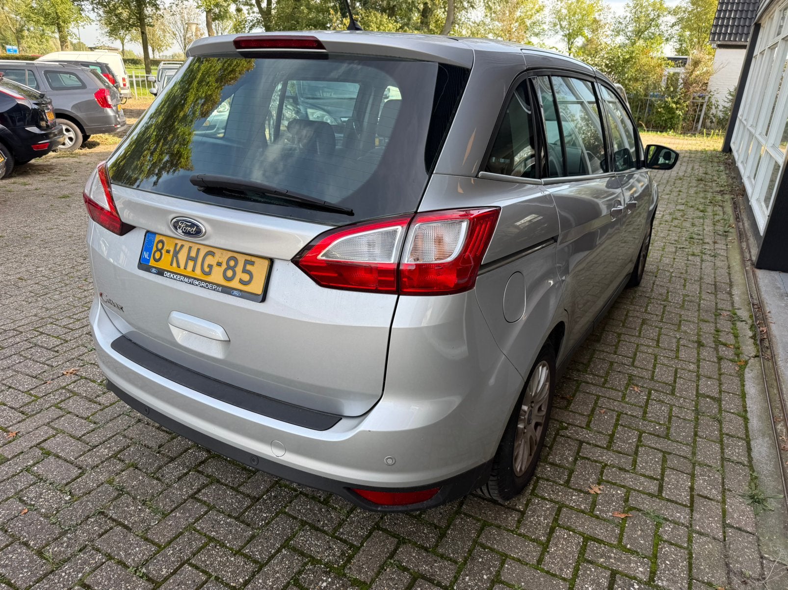 Ford Grand C-Max 2.0 Tdci 7 pers EXPORT PRIJS automaat, Auto's, Stof, Zwart, 4 cilinders, 7 stoelen