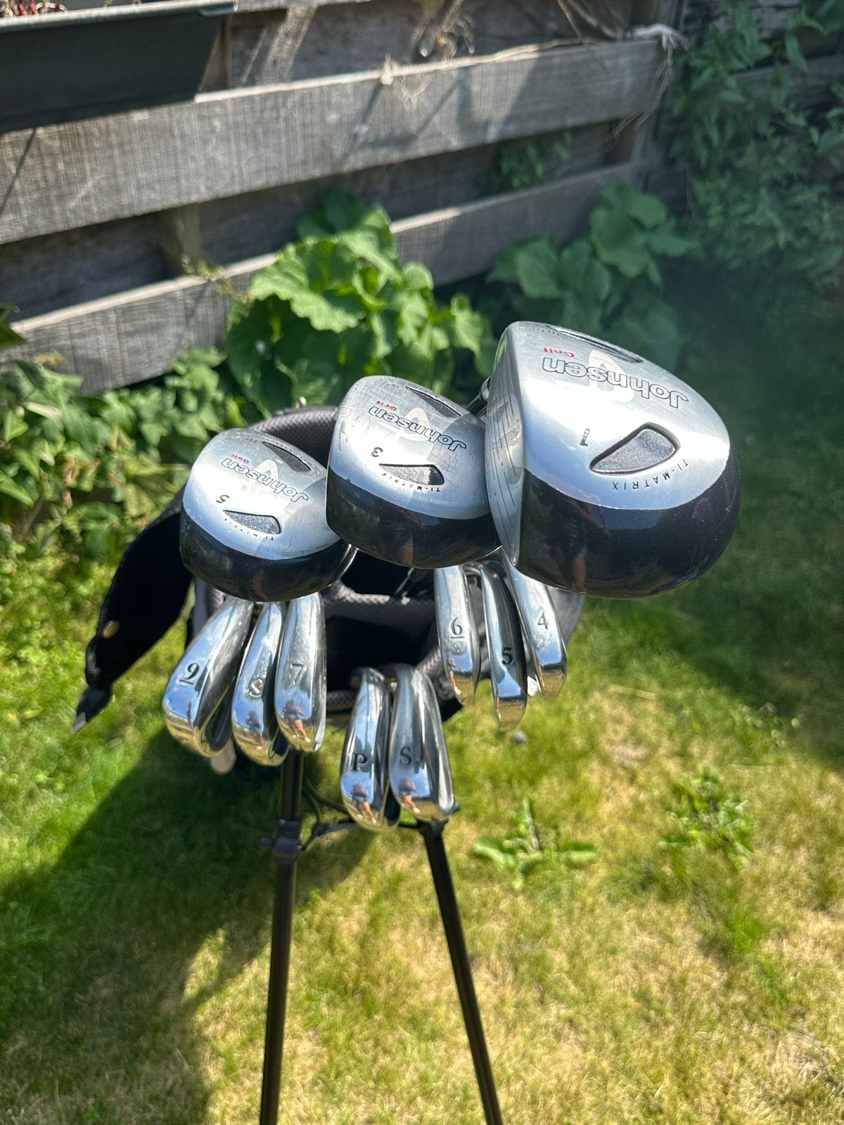 Johnson Golfset met tas - Compleet en Gebruikt, Ophalen, Gebruikt, Set, Overige merken