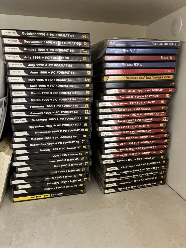 Grote Retro PC Format Collectie! (CDs, Floppies & Boekjes), Computers en Software, Ophalen of Verzenden, Pc