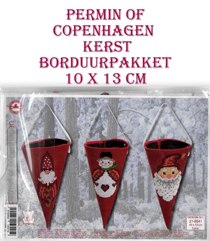 Borduurpakket kerst: Permin of Copenhagen, Ophalen of Verzenden, Nieuw, Borduurpakket