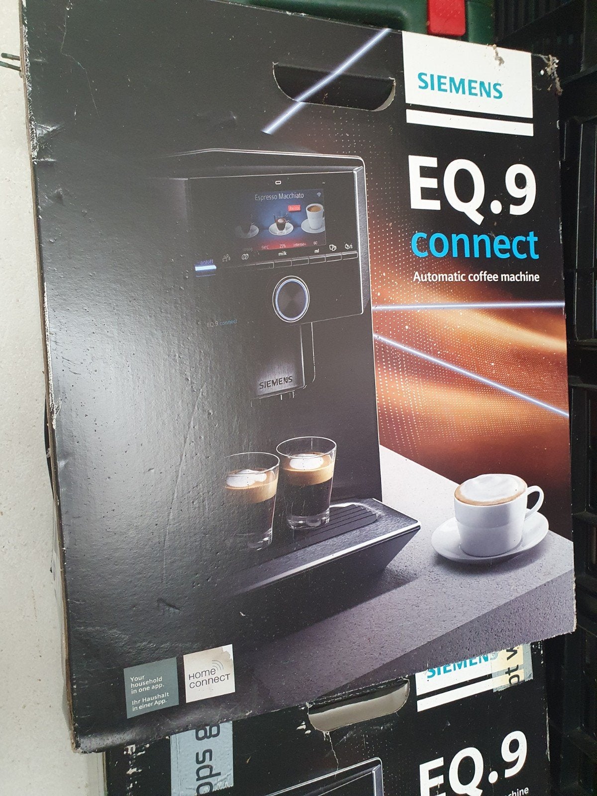 Siemens EQ.9 connect volautomatische koffiemachine., Ophalen, 10 kopjes of meer, Koffiebonen, Afneembaar waterreservoir