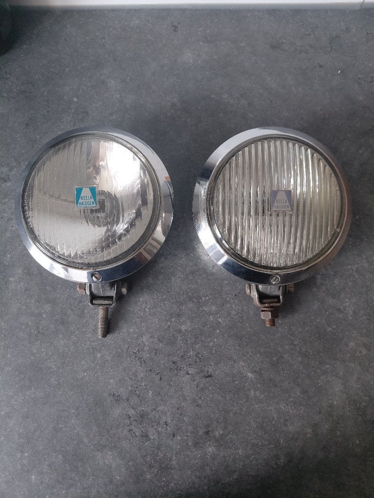 Set Hella 134 Verstraler + Mistlamp VW Kever T1 Volvo BMW, Ophalen of Verzenden, Gebruikt, Mercedes-Benz