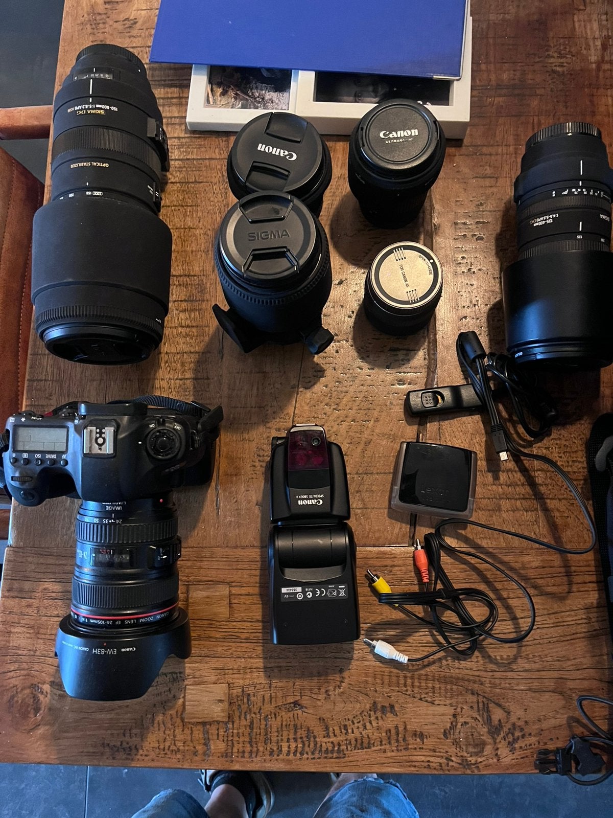 Canon eos 6 d foto camera met 6 lenzen, Ophalen of Verzenden, Zo goed als nieuw, Canon, 8 keer of meer