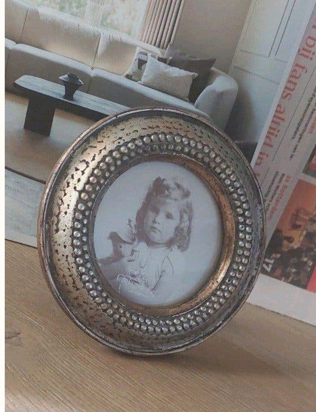 leuk Clayre & Eef fotolijstje rond  foto -lijstje, Ophalen of Verzenden