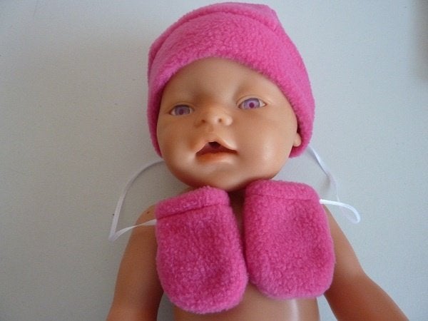 Muts met wantjes of pet voor de baby born  Poppenkleertjes, Ophalen of Verzenden, Nieuw, Babypop