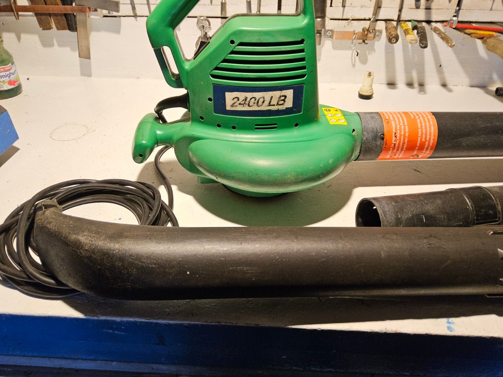 IKRA 2400 LB Bladblazer/Bladzuiger 2400W, IKRA, Gebruikt, Met zuigfunctie, Handgedragen