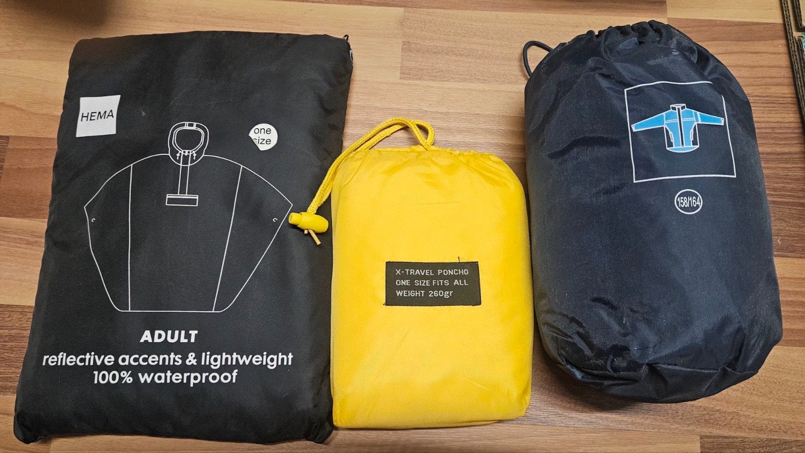 Regenponcho's - HEMA & X-Travel (3 stuks), Nieuw, Overige maten, Ophalen of Verzenden, Dames