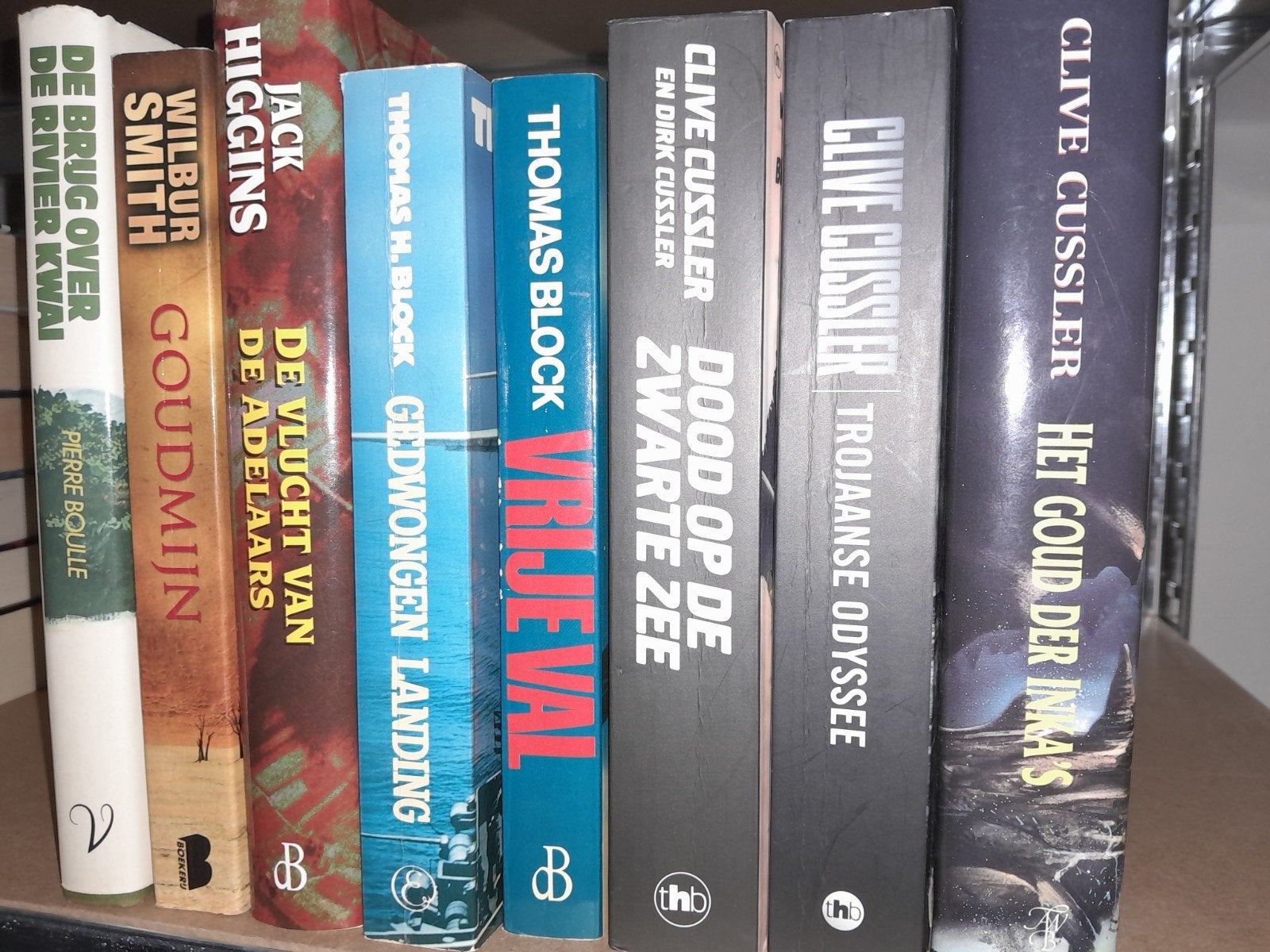 Diverse collectie boeken: thrillers, avontuur, fictie, Boeken, Ophalen, Gelezen