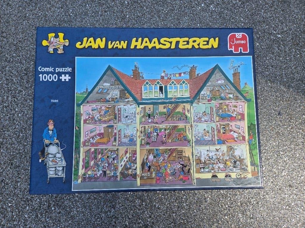 Jan van Haasteren puzzel 1000 stukjes, hotel, Hobby en Vrije tijd, Denksport en Puzzels, Ophalen of Verzenden, 500 t/m 1500 stukjes