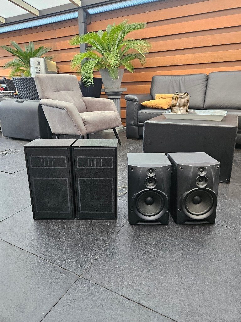 Luidspreker boxen Philips en Sony, Ophalen, Stereo speakers, Philips, Gebruikt