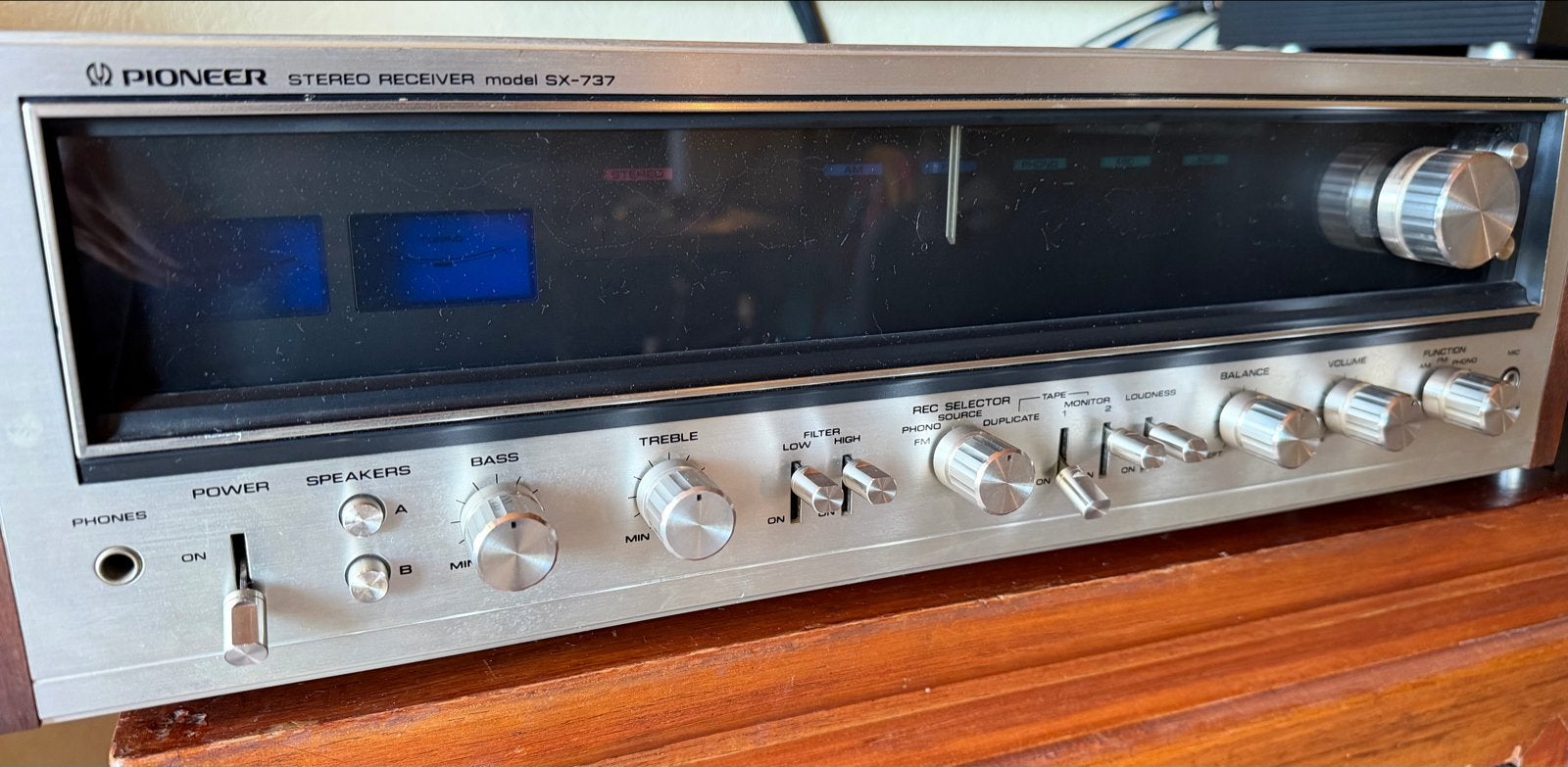 Pioneer SX-737 Stereo Receiver Vintage hifi, Ophalen, Gebruikt, 60 tot 120 watt, Pioneer