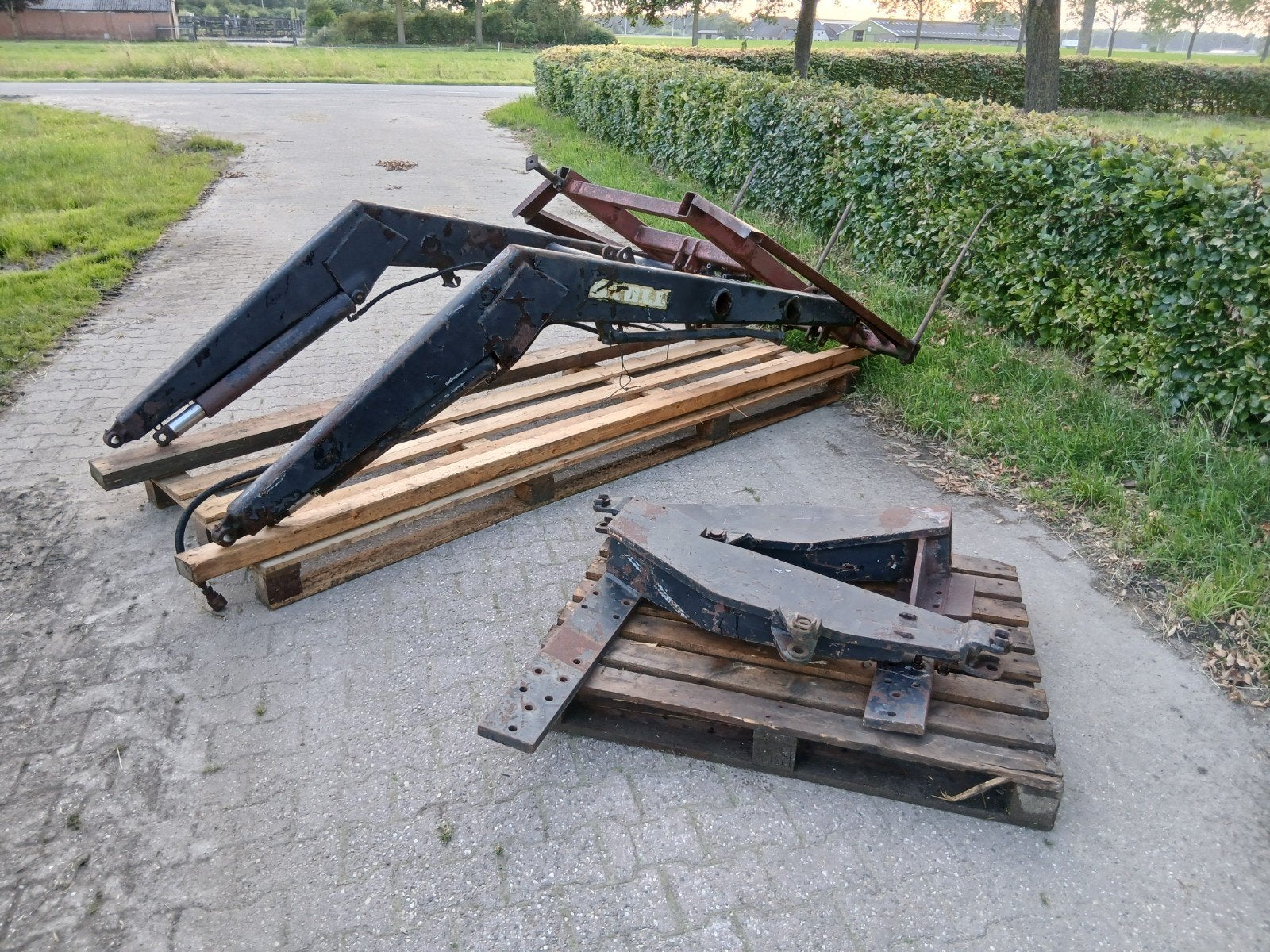 stoll sterke voorlader met aanbouwdelen en stro vork, Ophalen of Verzenden, Weidebouw