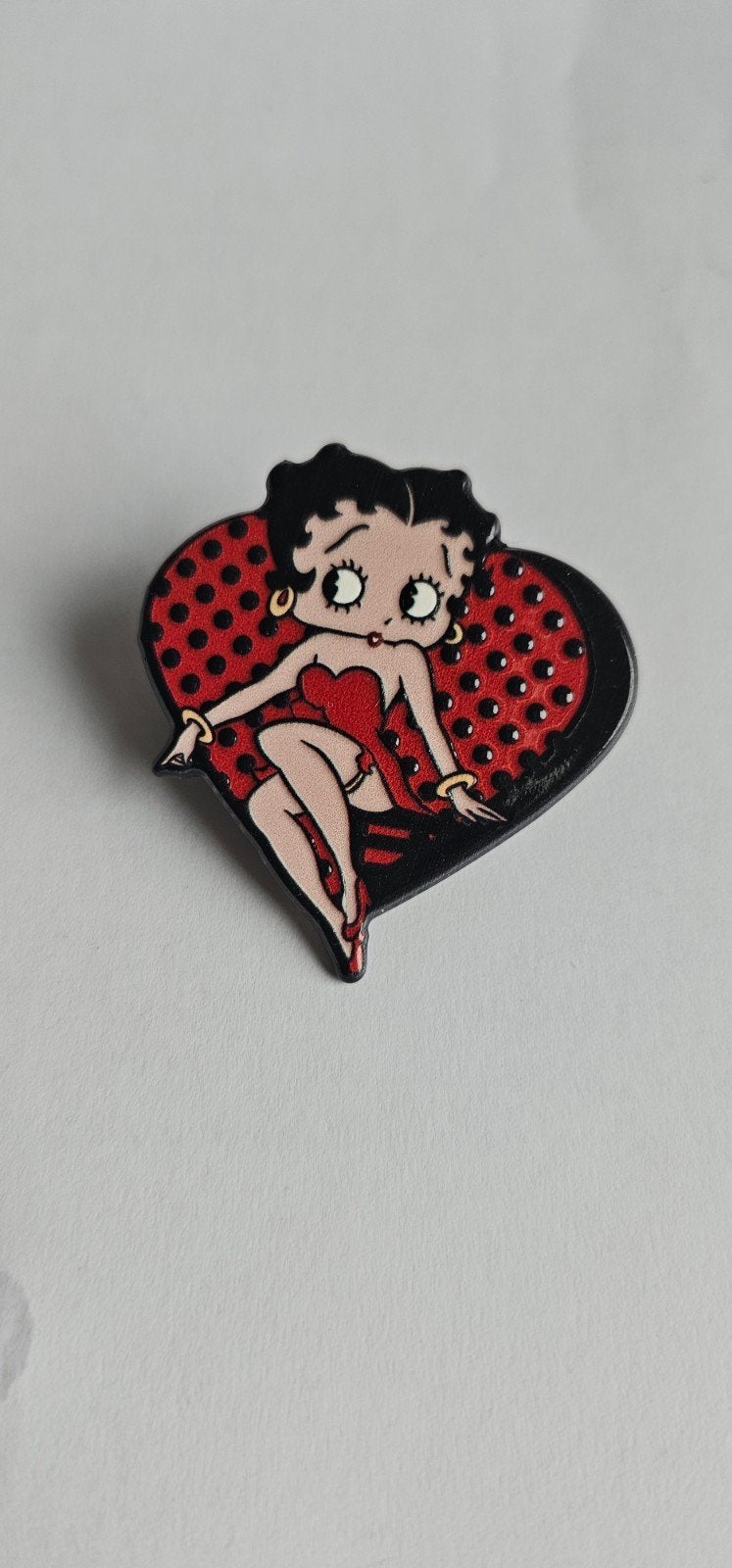 Betty Boop Pin - Zo goed als nieuw, Ophalen of Verzenden, Zo goed als nieuw, Figuurtje, Speldje of Pin