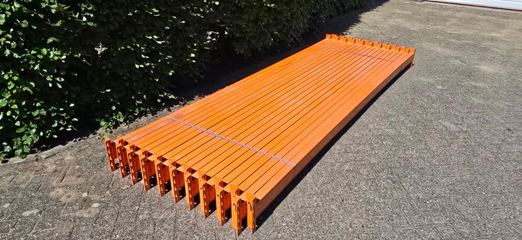 13,7 meter stow palletstelling , magazijnstelling, Ophalen