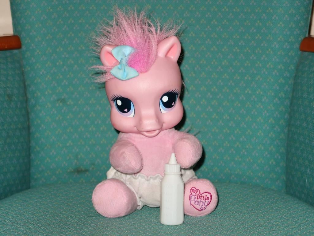 Grote MLP baby pop Lekkerbekje met spraakfunctie, Pinkie Pie, Kinderen en Baby's, Speelgoed | My Little Pony, Verzenden, Gebruikt