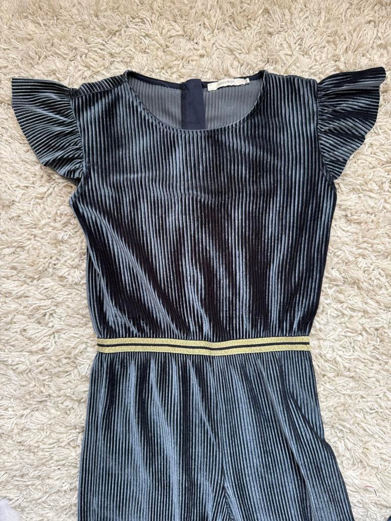 Nieuwe velvet jumpsuit met goud detail van Sissy boy, Ophalen of Verzenden, Zo goed als nieuw, Maat 34 (XS) of kleiner, Blauw