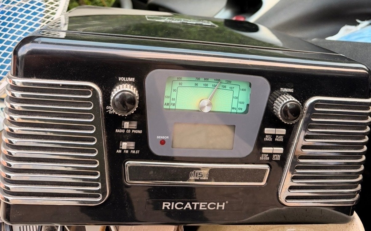 Ricatech Retro Radio met CD-speler - Zwart, Verzenden, Gebruikt, Radio, Met cd-speler
