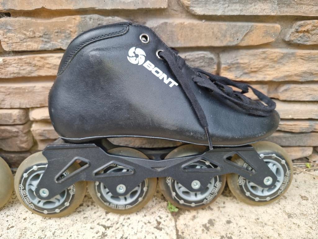 Skeelers Maat 35/36 met 80mm Wielen, Ophalen, Verstelbaar, Gebruikt, Inline skates 4 wielen