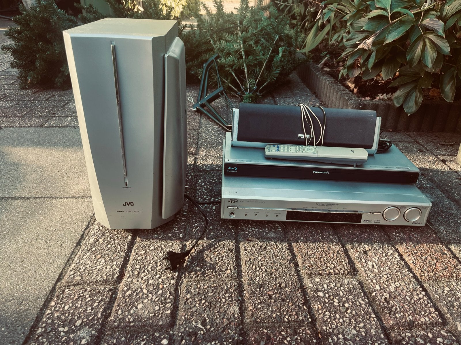 JVC Dolby set met Panasonic Blu-ray speler, JVC, Blu-ray-speler, 70 watt of meer, Ophalen of Verzenden