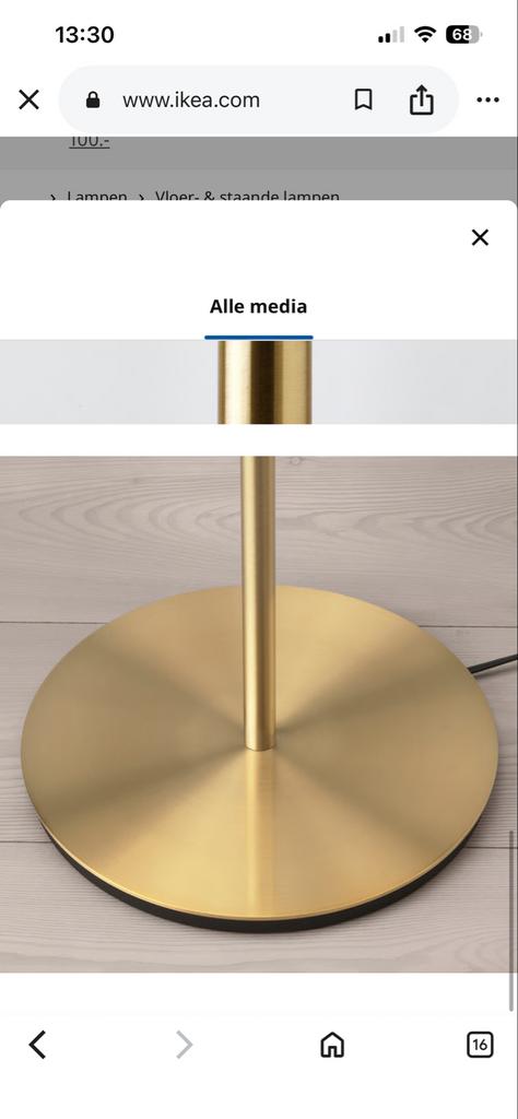 IKEA Nymo vloerlamp, Ophalen, Gebruikt, Metaal, 150 tot 200 cm