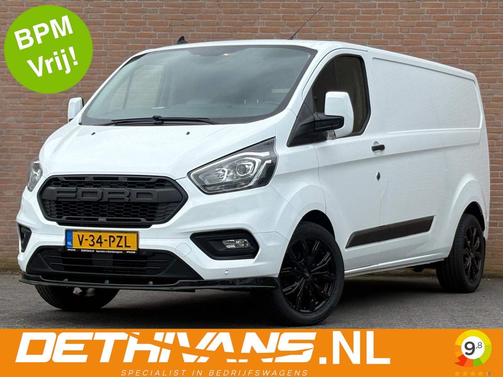 Ford Transit Custom 2.0TDCI 130PK Lang / Carplay / Camera /, Voorwielaandrijving, LED verlichting, 4 cilinders, Met garantie (alle)