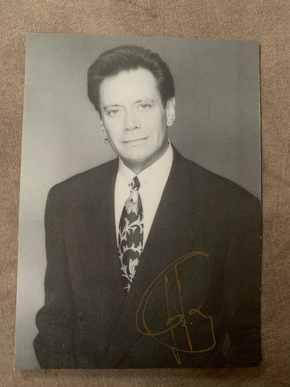 Gesigneerde foto Rob de Nijs, Ophalen of Verzenden, Gebruikt, Foto of Kaart, Gesigneerd