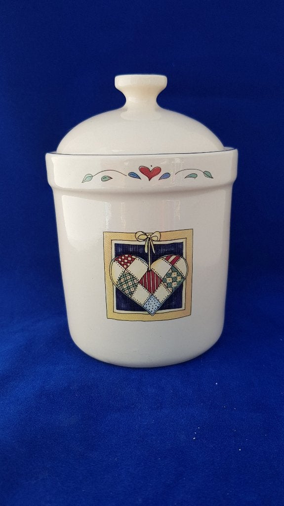 Susan Winget voorraadpot Hen, aardewerk met deksel. 7B9, Tweedehands verkoop, Tweedehands verkoop, Gebruikt, Ophalen of Verzenden