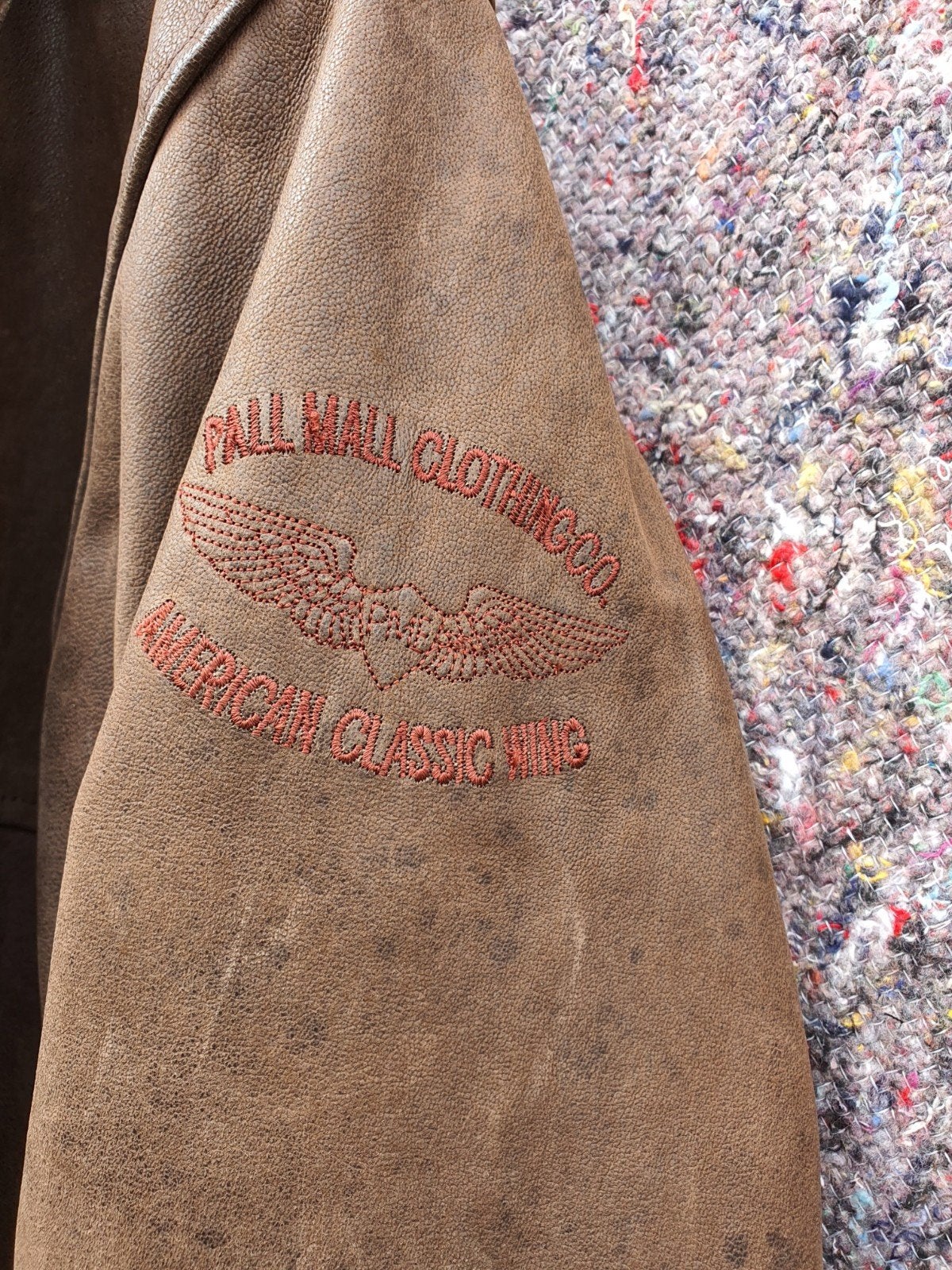Vintage Pall Mall leren piloten jas. Zware kwaliteit. xxl., Ophalen of Verzenden, Gedragen, Bruin