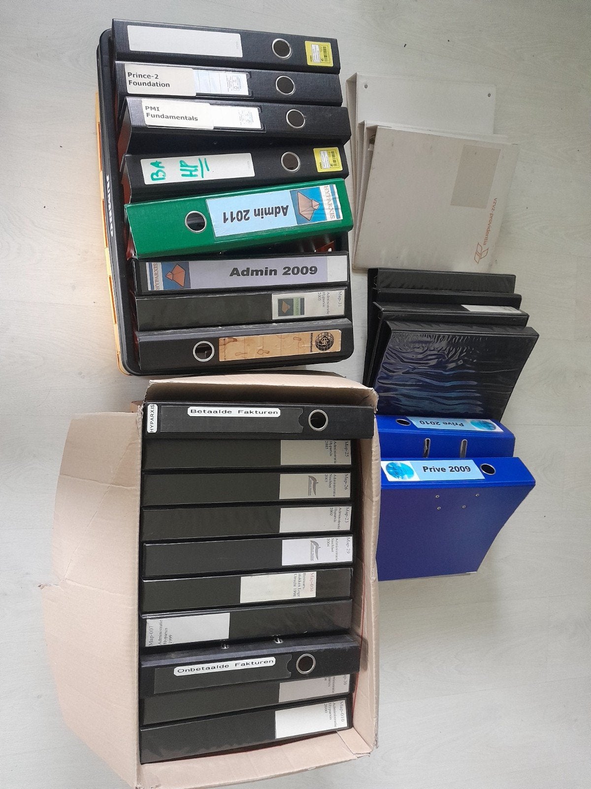 Gratis op te halen: Diverse mappen, Ophalen, Gebruikt