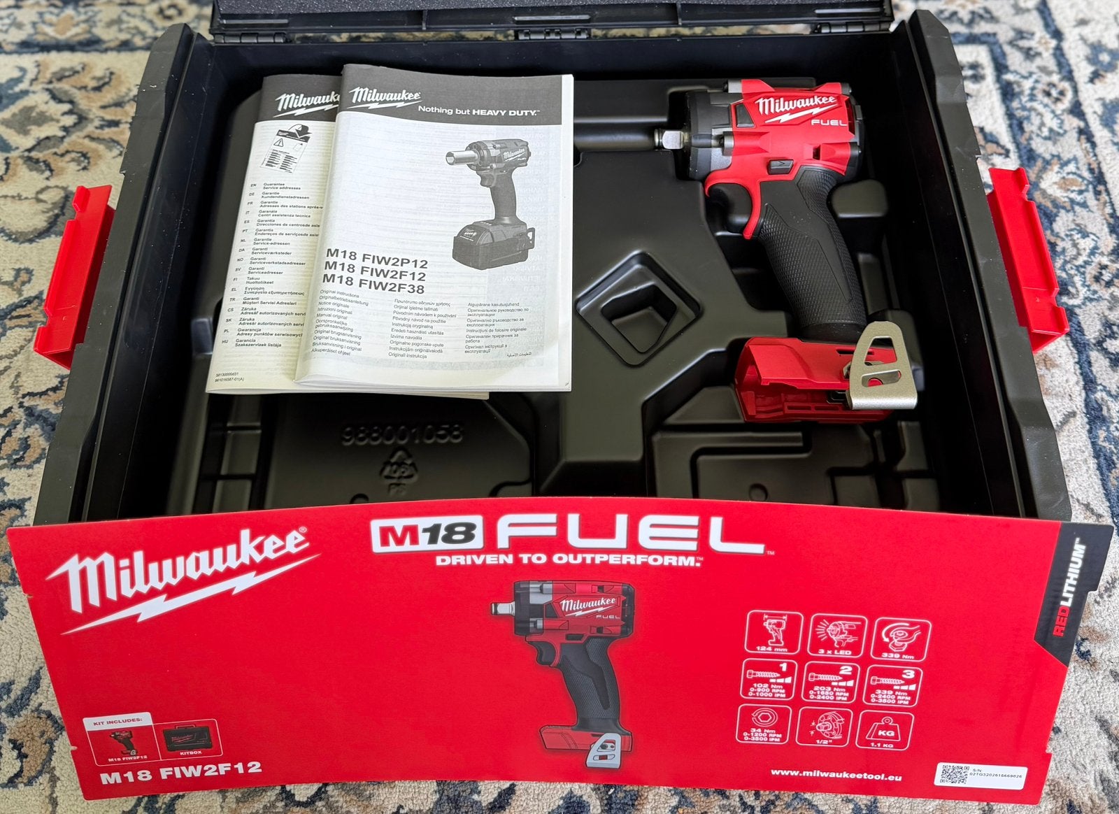 Milwaukee M18 FIW2F12-0X 1/2" Slagmoersleutel, Ophalen of Verzenden, Nieuw