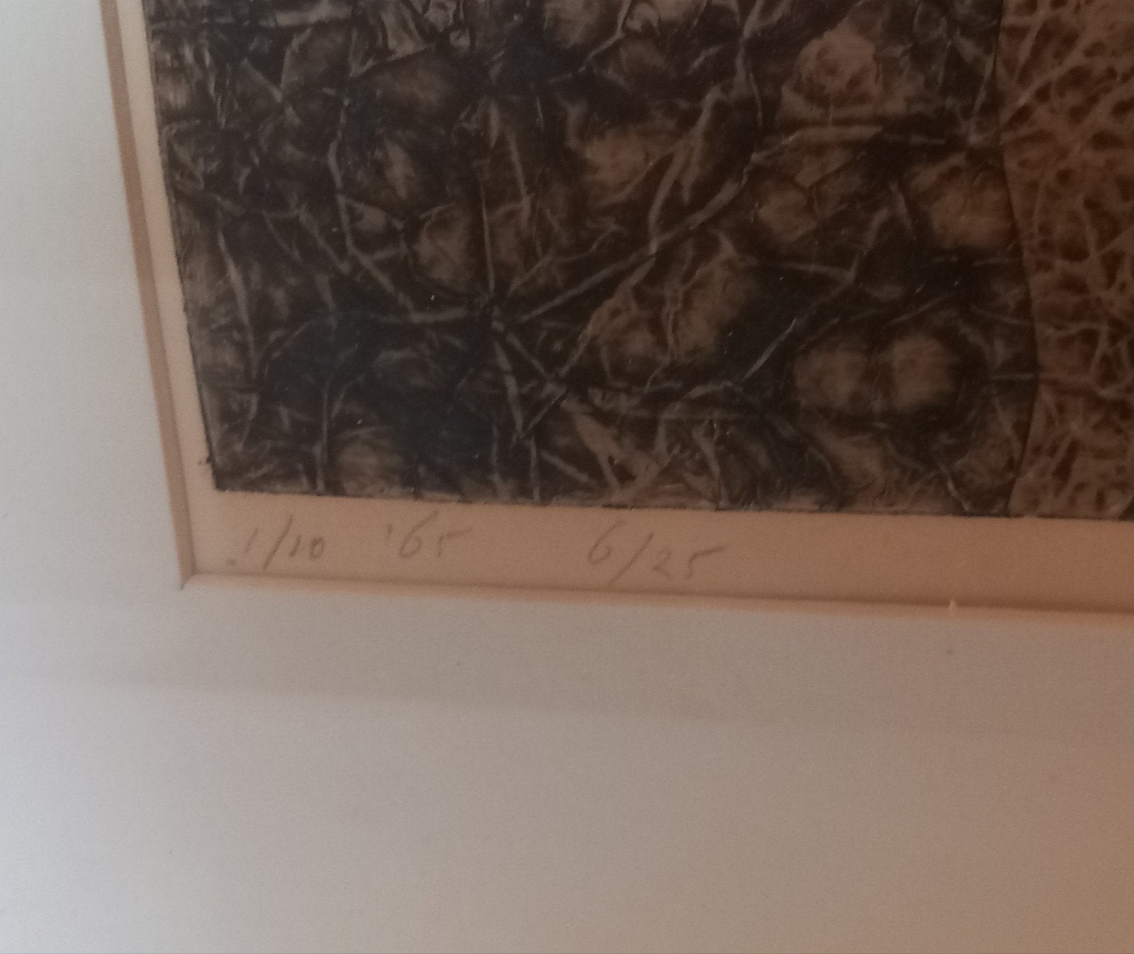 Frans Mossou - Abstracte Ets, gesigneerd en genummerd, Ophalen of Verzenden, Ets, Genummerd, 1950 - 1999