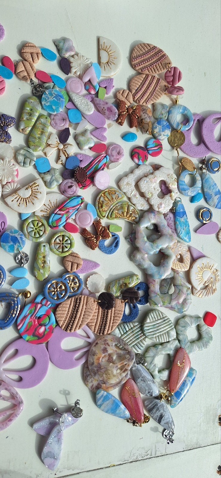 partij fimo sculpey oorbellen hangers diy, Ophalen of Verzenden, Nieuw, Hanger