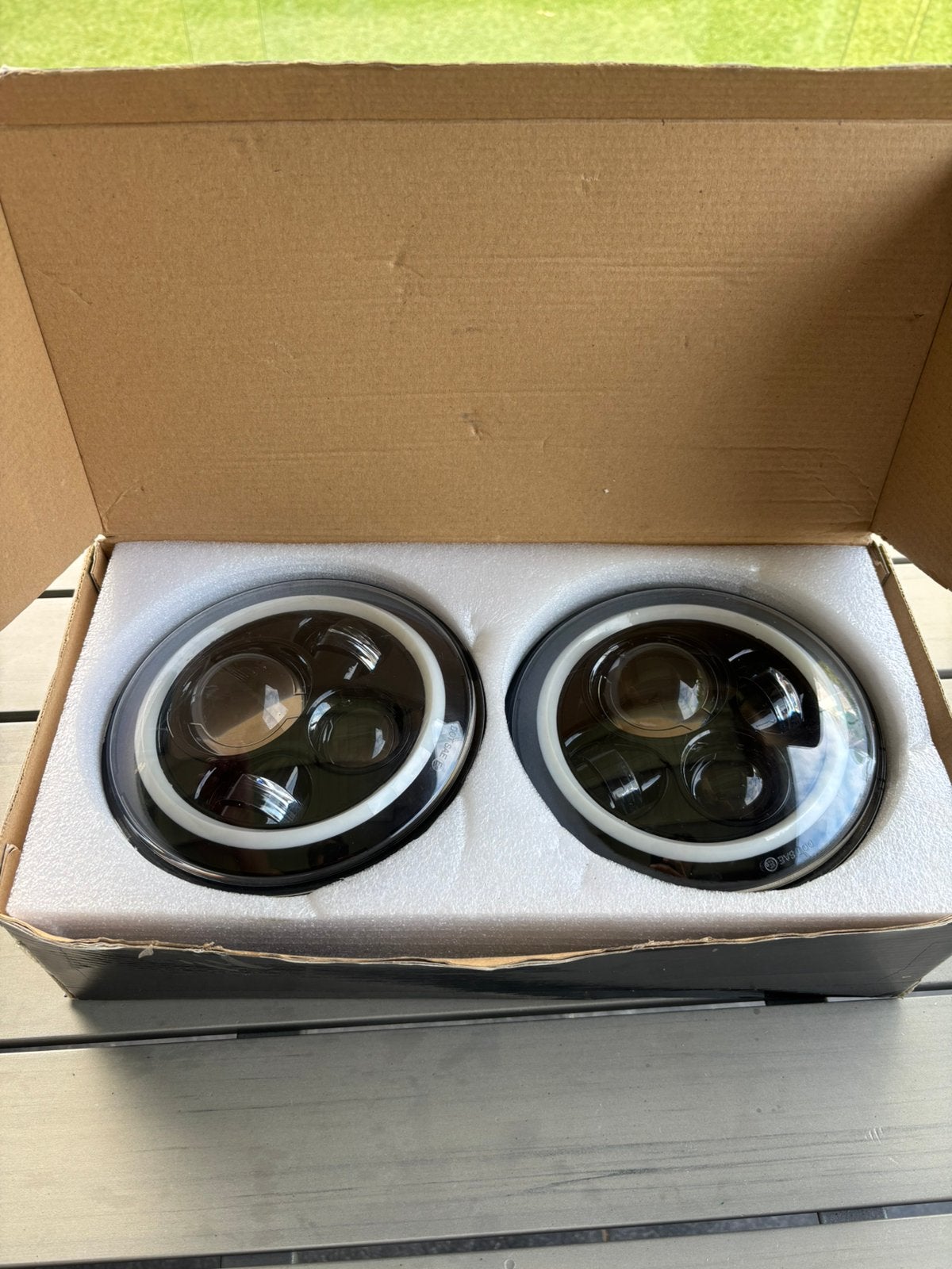 Angel Eye LED koplampen (Jeep Wrangler), Auto-onderdelen, Verlichting, Ophalen of Verzenden, Nieuw, Jeep
