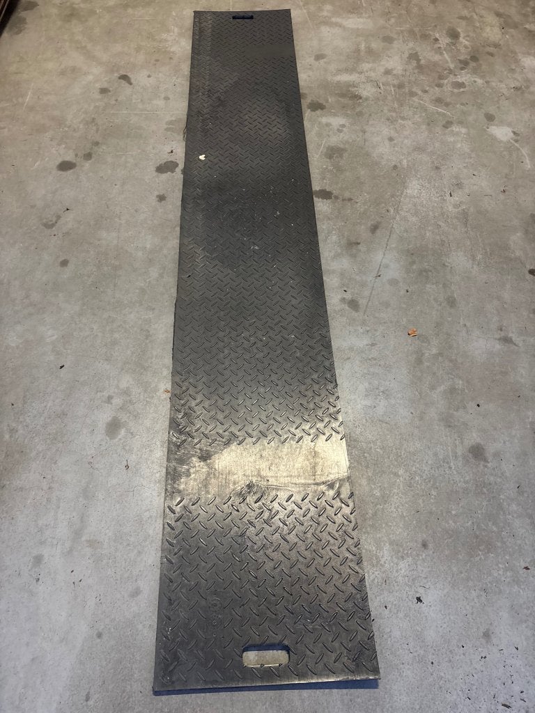 Kunststof rijplaat 300x50x1,5cm, Niet ingevuld, Niet ingevuld, Niet ingevuld
