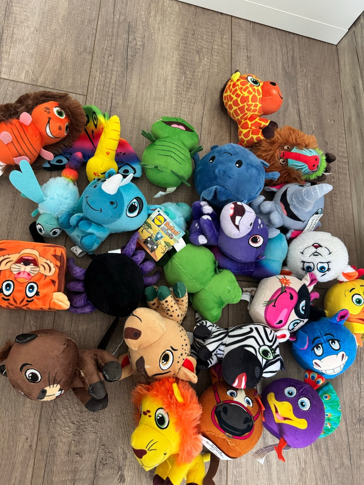 Grote collectie Lidl mini knuffels - Safari en meer!, Lidl, Gebruikt, Overige karakters, Overige typen