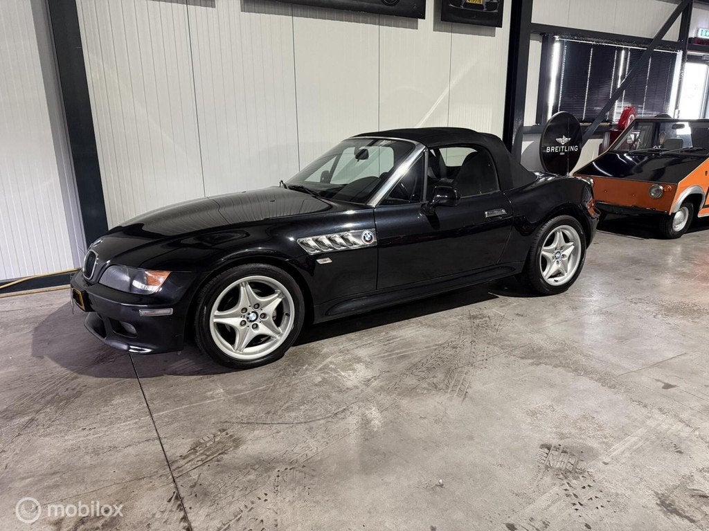 BMW Z3 Roadster 2.8 Automaat, Auto's, Gebruikt, Cabriolet, Stoelverwarming, Zwart