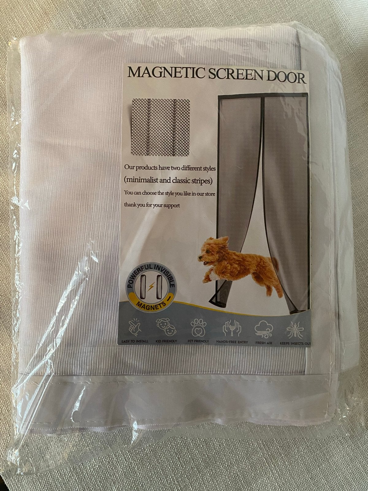 Magnetische Hordeur - Nieuw in verpakking (190x205 cm), 120 cm of meer, Hordeur, Nieuw, Ophalen of Verzenden
