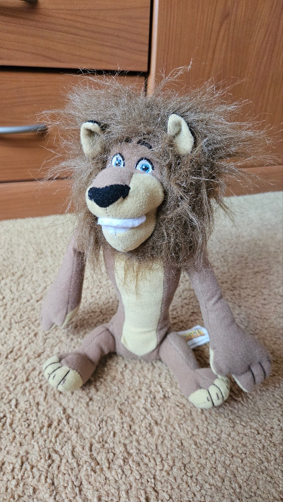 Madagascar knuffel leeuw Alex, Ophalen of Verzenden, Zo goed als nieuw, Overige typen