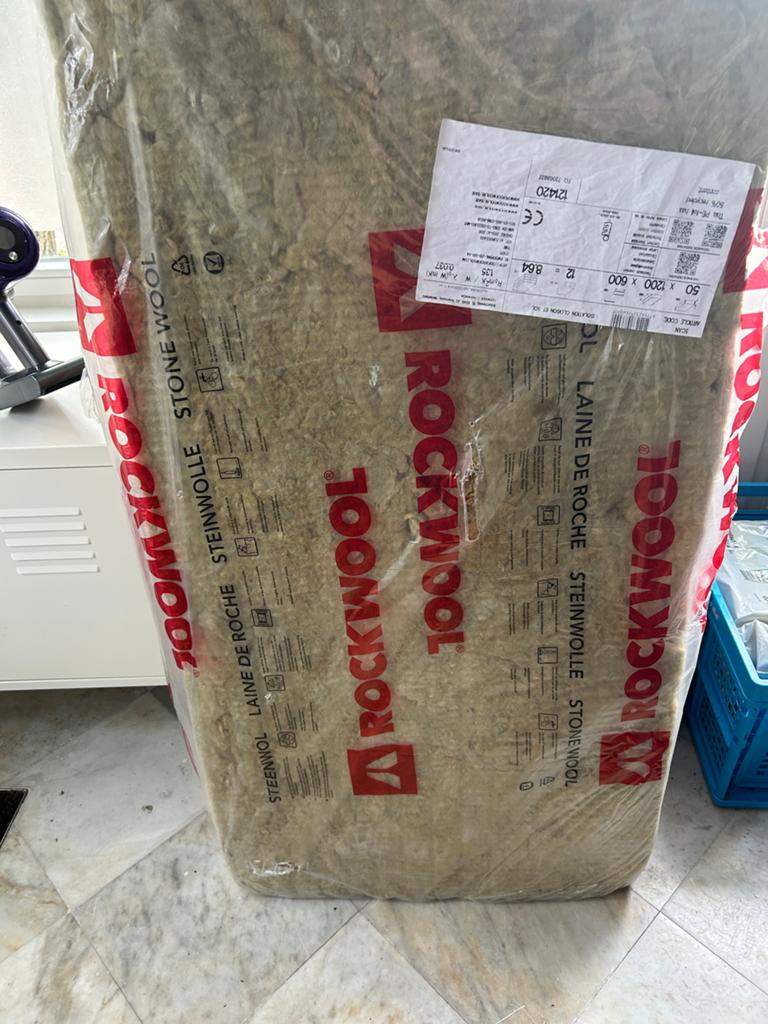 Rockwool Steenwol Isolatieplaten, Doe-het-zelf en Verbouw, Ophalen, Nieuw, Steenwol, Minder dan 5 m²