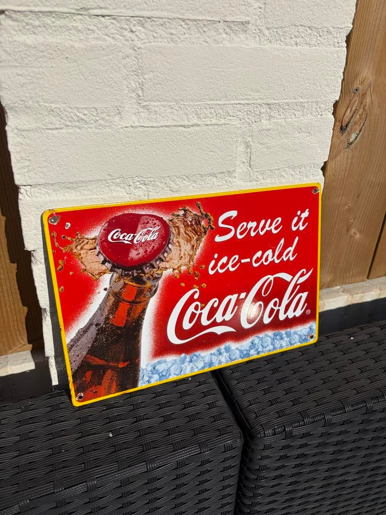 Emaille bord Coca Cola, Ophalen of Verzenden