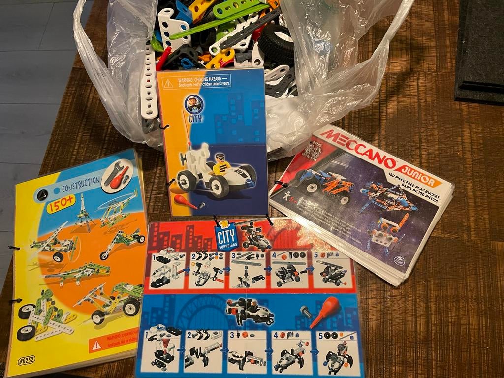 Meccano Junior & City Guardians Bouwsets - Grote Zak Onderde, Ophalen of Verzenden, Gebruikt, Overige merken