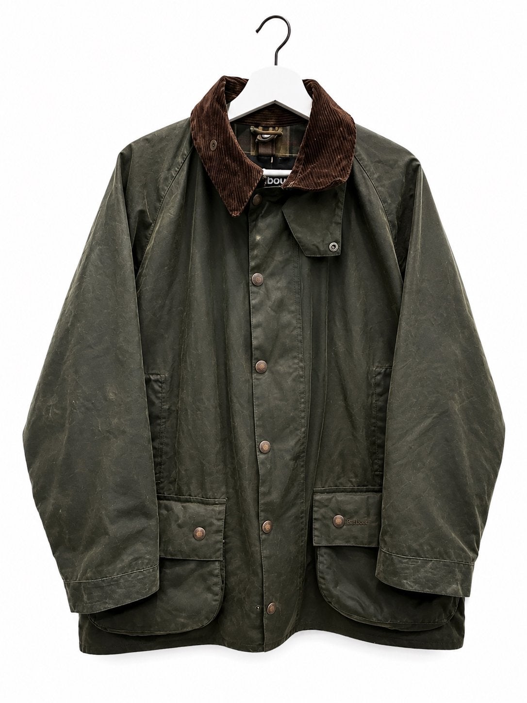 Barbour Beaufort Sage C42 - 107cm, Kleding | Heren, Ophalen of Verzenden, Gedragen, Maat 52/54 (L), Groen